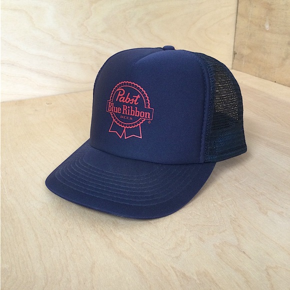 Pabst Blue Ribbon Snap Back Trucker Hat - Picture 1 of 5